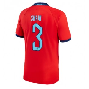 England Luke Shaw #3 Replika Udebanetrøje VM 2022 Kortærmet